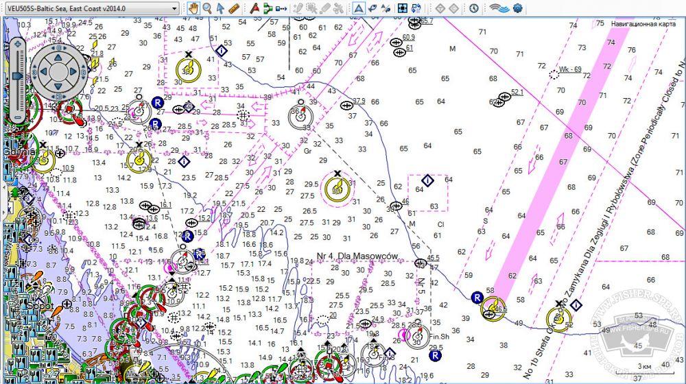 Навигационная карта балтийского моря
