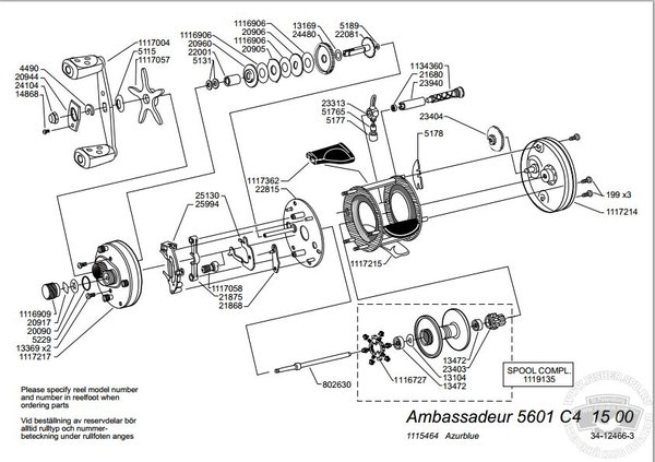 Abu garcia ambassadeur 5601 c4 схема